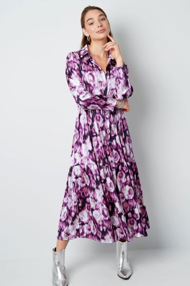 Maxikleid mit Blumendruck in Grün h5 Bild4
